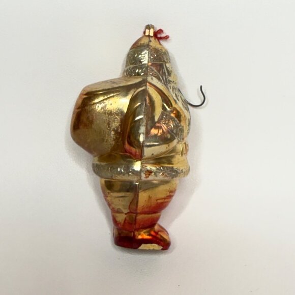 Vintage Santa Claus Christmas Ornament St. Nick Plastic Mid-Century - Picture 4 of 6